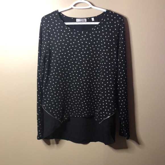 Patrizia Luca zip back polka dot sweater - Picture 1 of 6